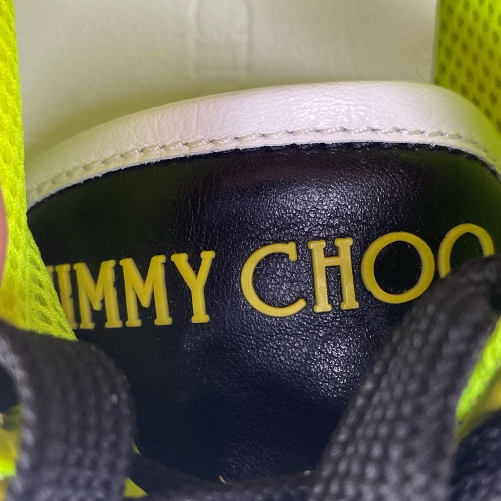 Jimmy Choo Multicolor Graphic Print Nylon Sneakers (EUR 41.5 / US 8.5) - Picture 8 of 9